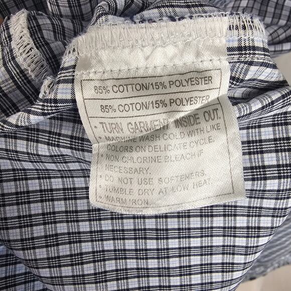 Ariat Pro Series Button Shirt L Blue Gray Plaid Western Mesh Vented NWOT - Picture 4 of 5